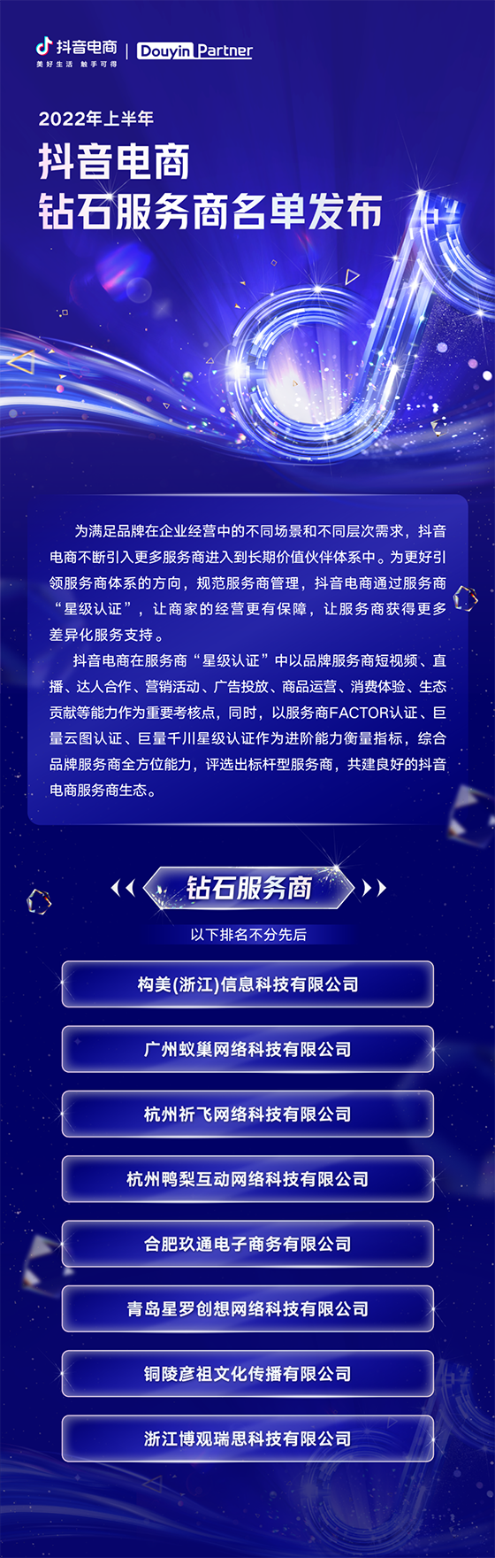 抖音电商服务商的2022：聚焦提升服务商伙伴的价值，同行共创「新增长」